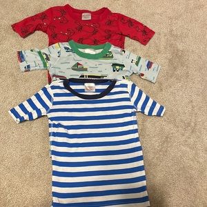 Lots of three Hanna Andersson pajama shirts, all size 140/US 10